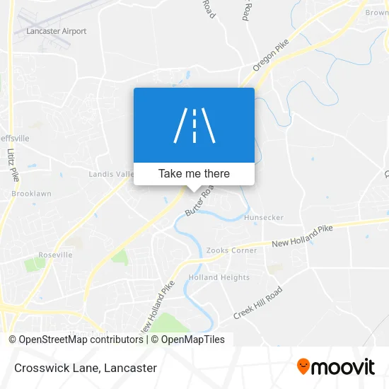Crosswick Lane map