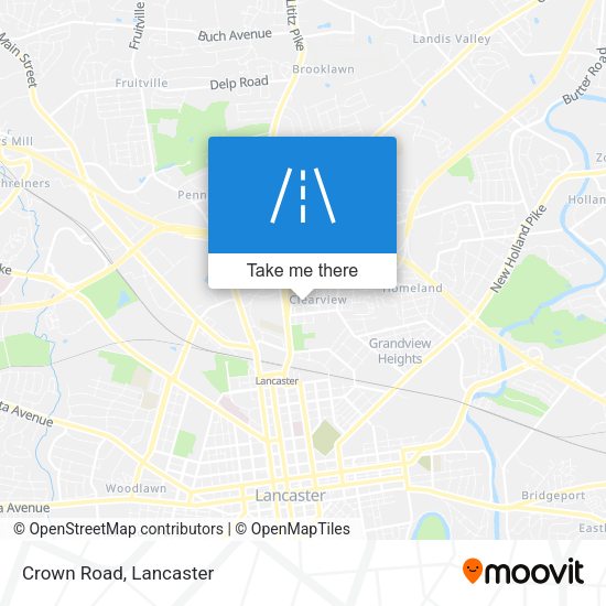 Mapa de Crown Road