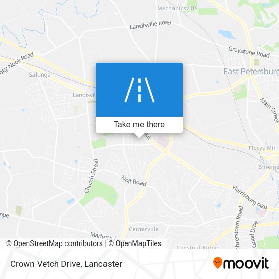 Crown Vetch Drive map