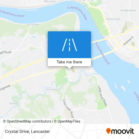 Crystal Drive map
