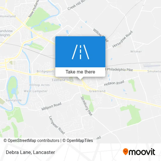 Debra Lane map