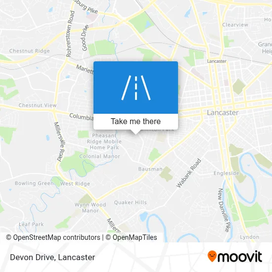 Devon Drive map