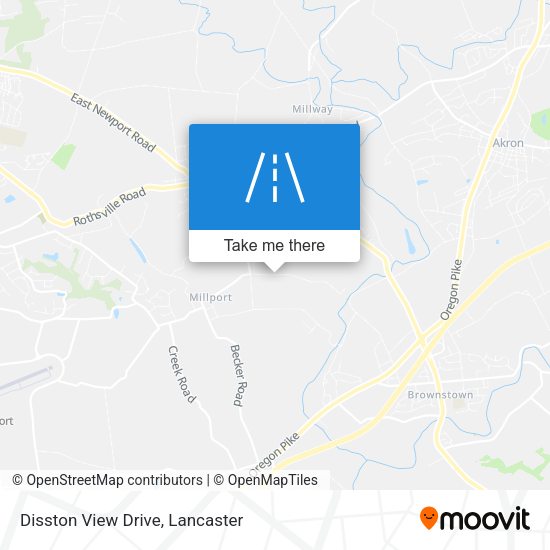 Disston View Drive map