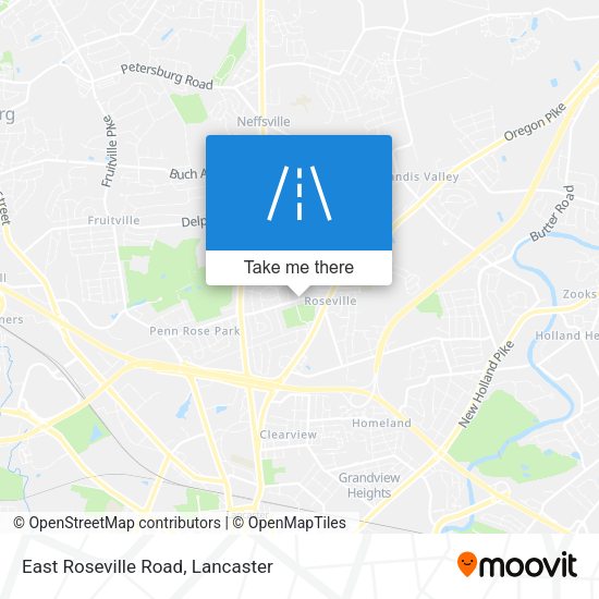 East Roseville Road map