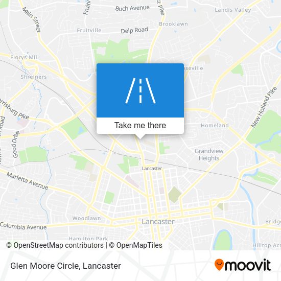 Mapa de Glen Moore Circle