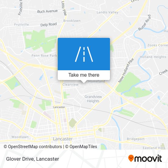 Mapa de Glover Drive
