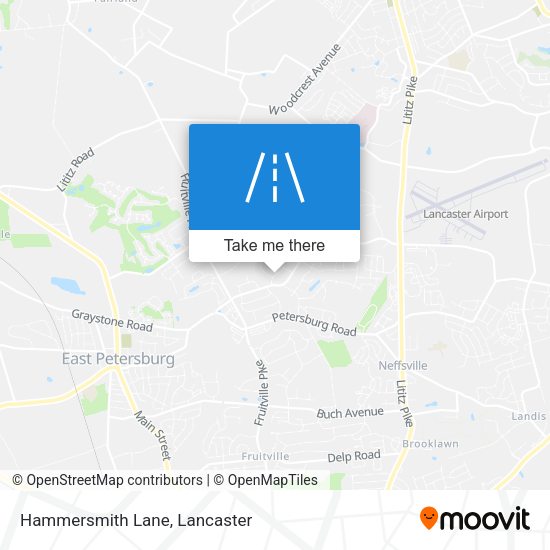 Mapa de Hammersmith Lane