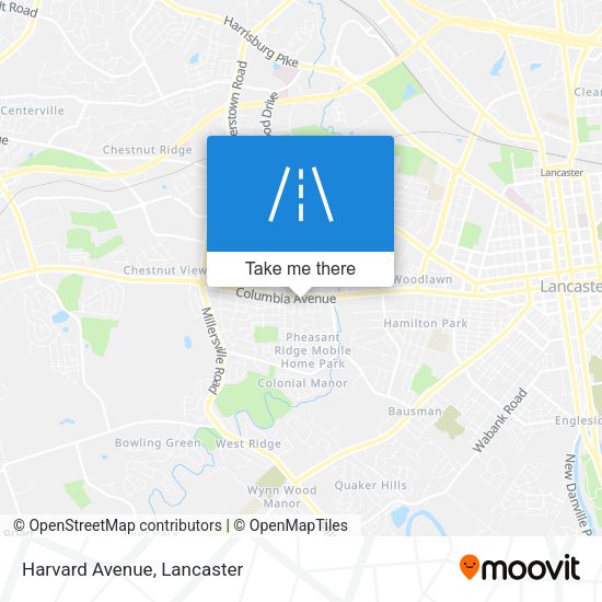 Mapa de Harvard Avenue