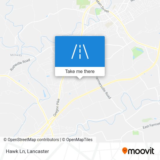 Hawk Ln map