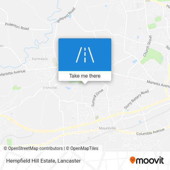 Mapa de Hempfield Hill Estate