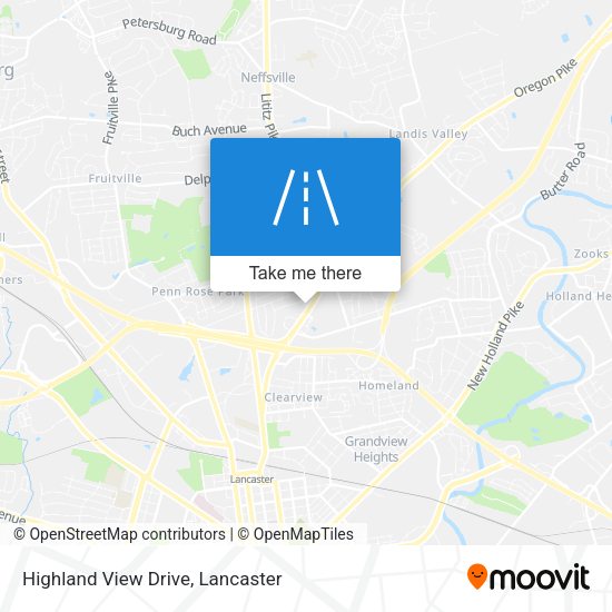 Highland View Drive map