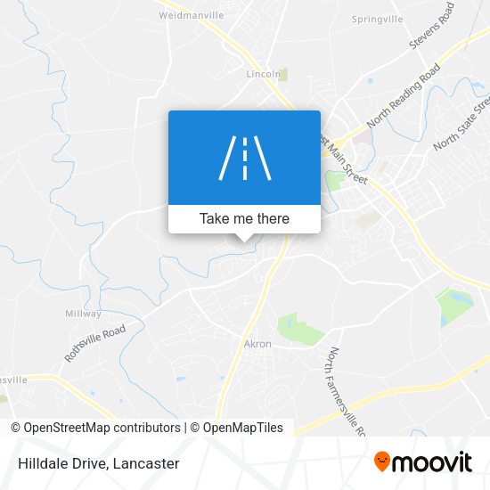 Hilldale Drive map