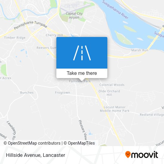 Mapa de Hillside Avenue