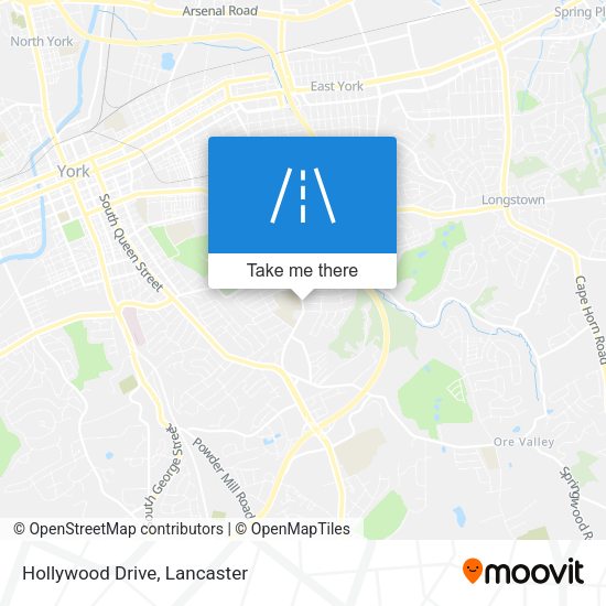Mapa de Hollywood Drive