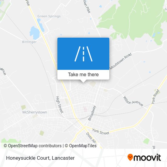 Honeysuckle Court map