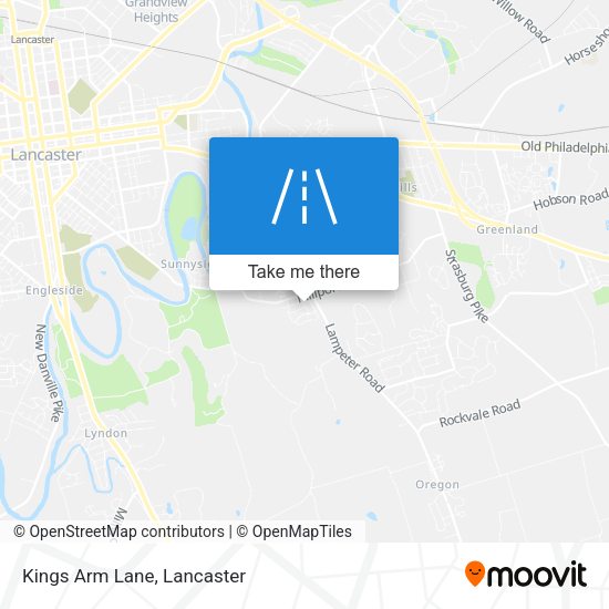 Kings Arm Lane map