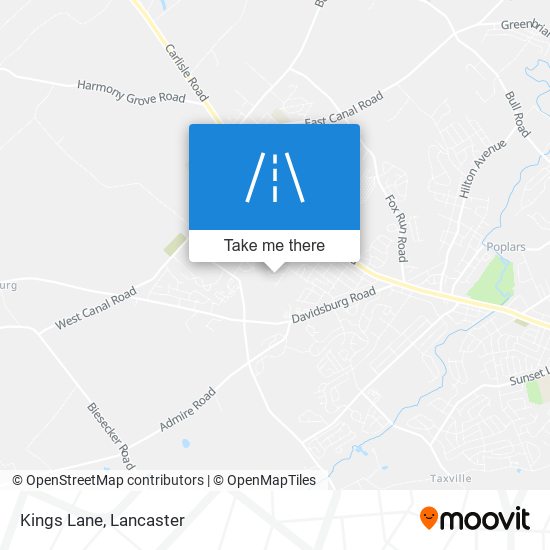 Kings Lane map