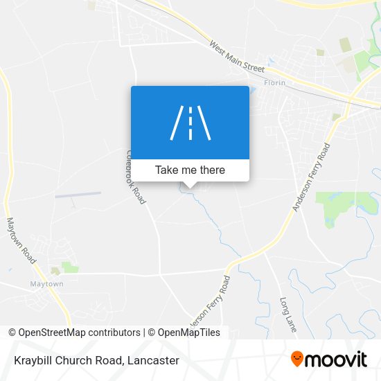 Kraybill Church Road map