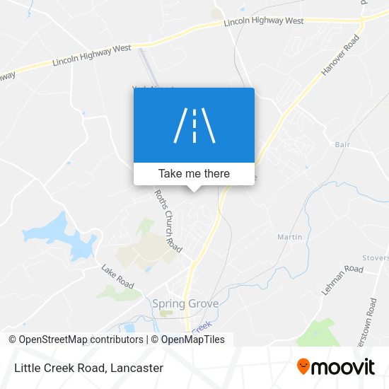 Mapa de Little Creek Road