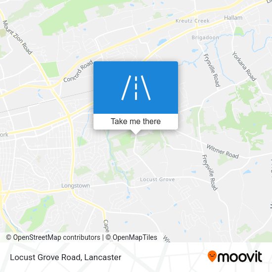 Locust Grove Road map