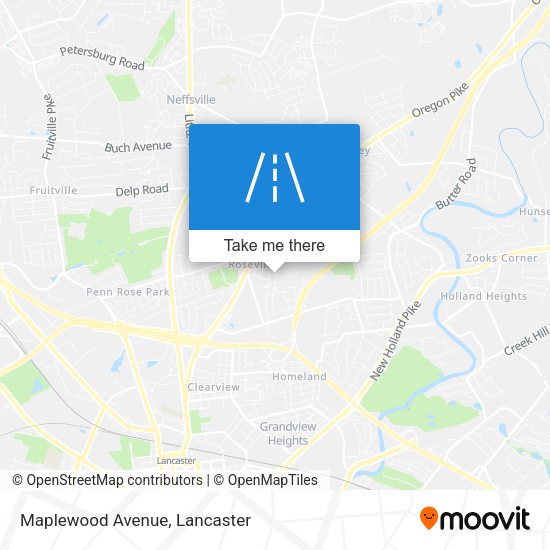 Mapa de Maplewood Avenue