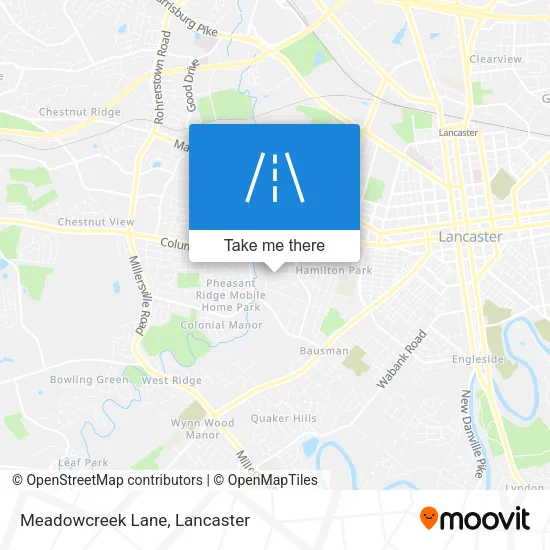 Meadowcreek Lane map