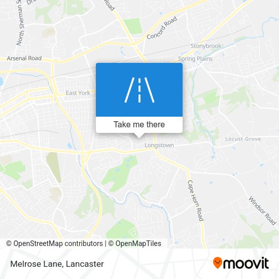 Mapa de Melrose Lane
