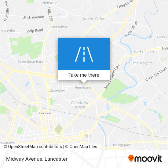 Mapa de Midway Avenue