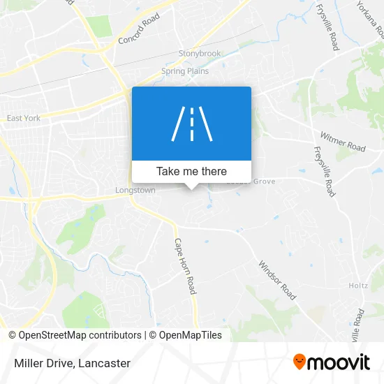 Miller Drive map