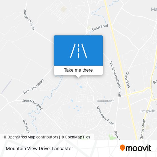 Mountain View Drive map