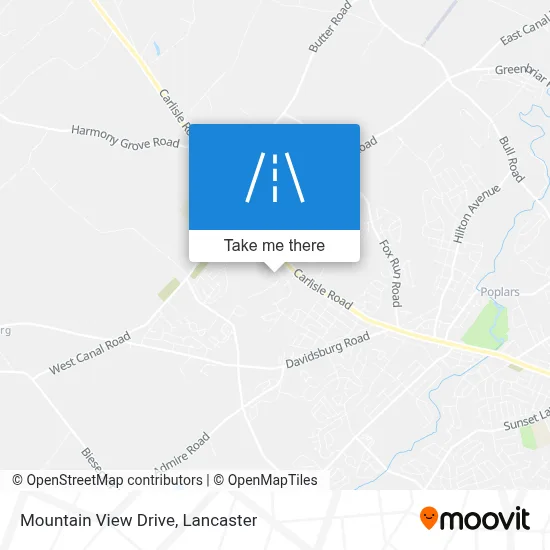 Mountain View Drive map