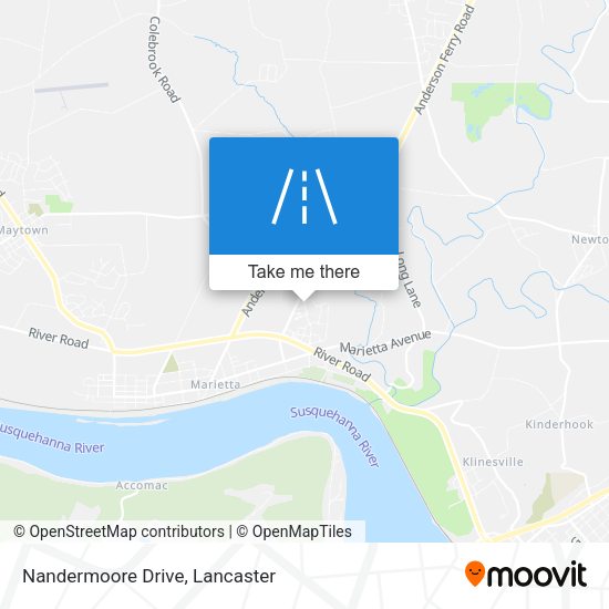 Nandermoore Drive map
