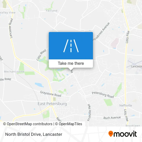 North Bristol Drive map