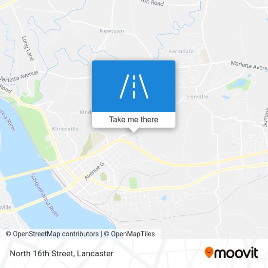 Mapa de North 16th Street