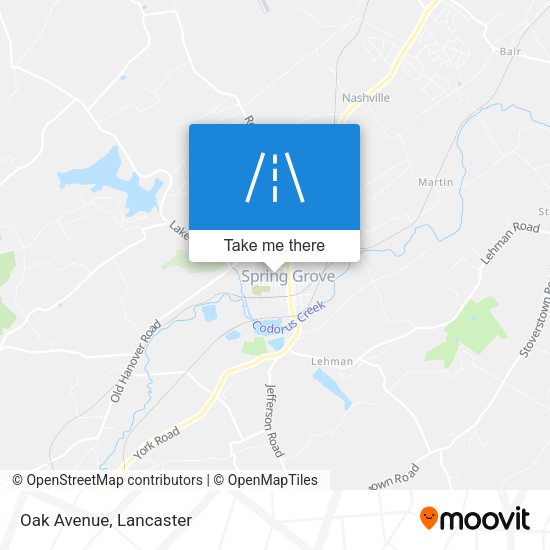 Mapa de Oak Avenue