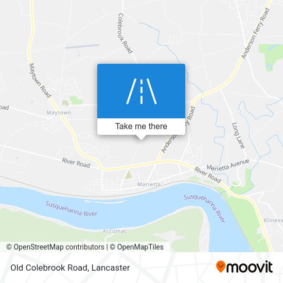 Old Colebrook Road map