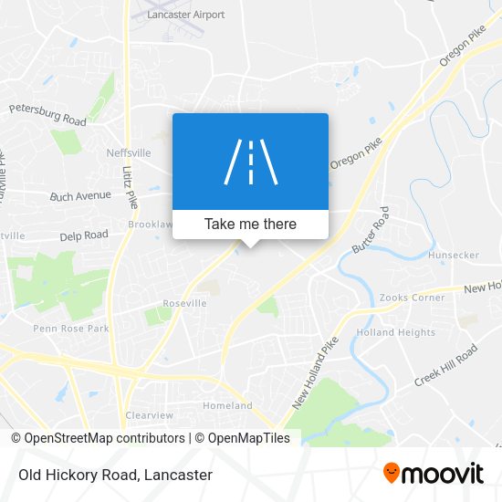 Old Hickory Road map