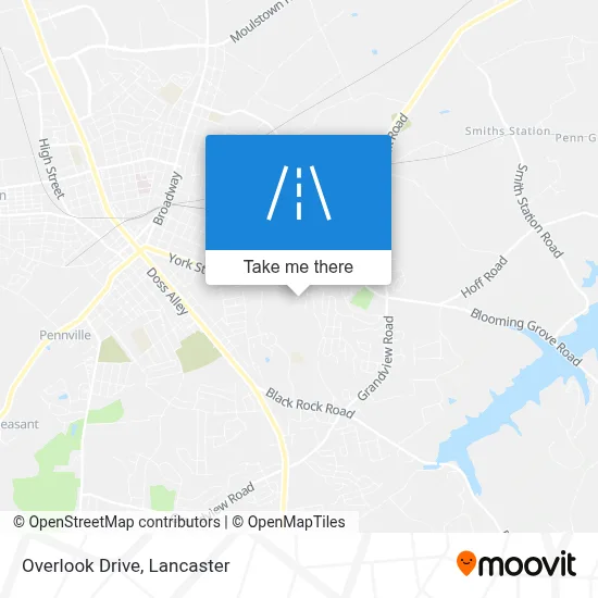Overlook Drive map