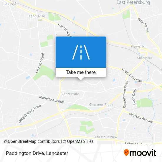 Paddington Drive map