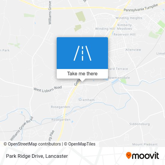 Mapa de Park Ridge Drive