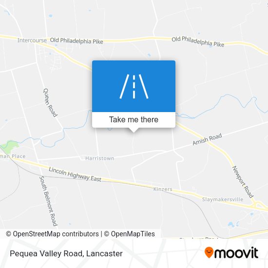 Pequea Valley Road map