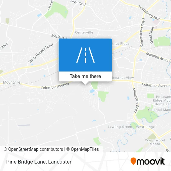 Pine Bridge Lane map