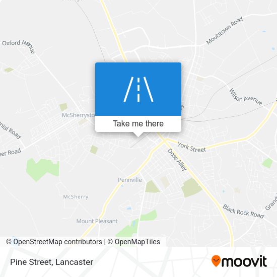 Mapa de Pine Street