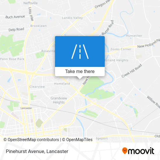 Pinehurst Avenue map