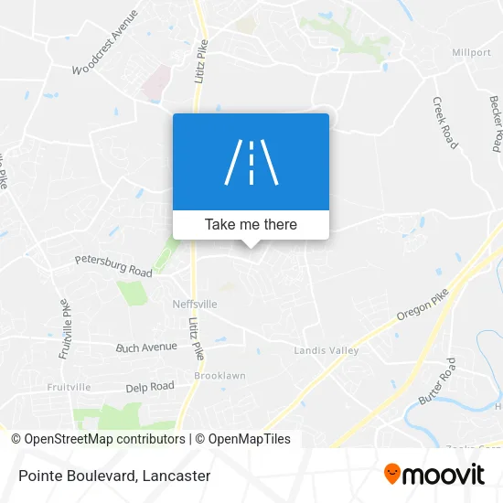 Pointe Boulevard map