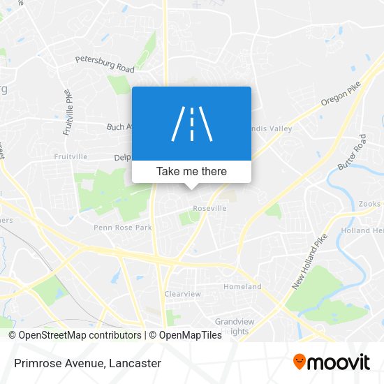 Mapa de Primrose Avenue