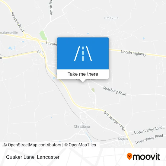 Quaker Lane map