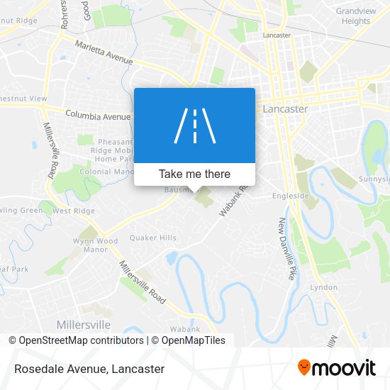 Mapa de Rosedale Avenue