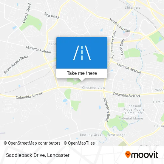 Saddleback Drive map