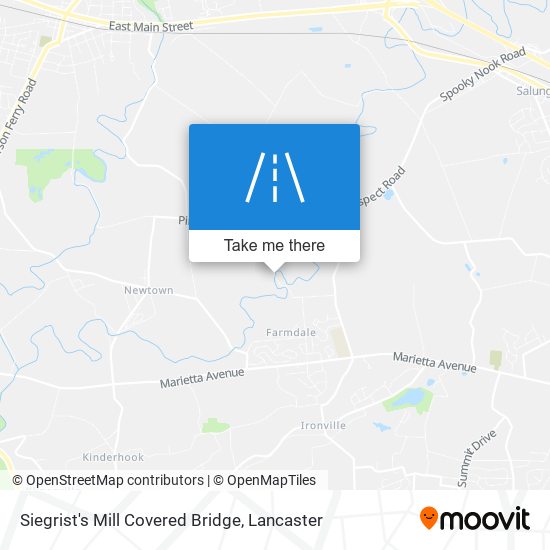 Siegrist's Mill Covered Bridge map